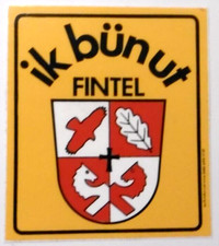 Souvenir-Aufkleber ik bün ut