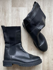 H&M trendige Stiefel Boots echtes LEDER Größe 41