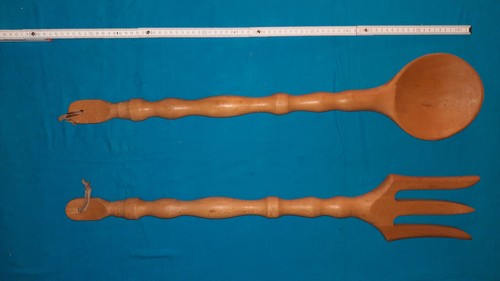 Riesen löffel und - und, -gabel