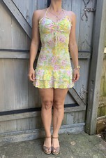 ZARA TRF NEU Hawaii Mini Kleid Strand Blumen Party Dress Ibiza Party Top Blogge