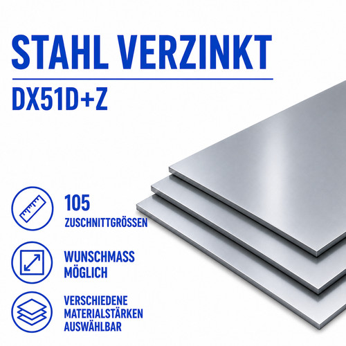 Stahlblech verzinkt 5mm - stahlblech, 0,5mm