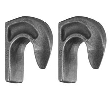 2x Koppelhaken 37 x 90 x 110 mm geschmiedete Ausführung Fanghaken Euro Aufnahme