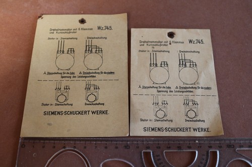 Zwei alte auftragskarten - alte,