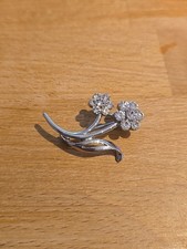 Brosche Ansteckblume Silber Anstecknadel