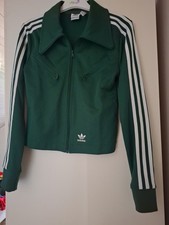 Adidas Weste Damen Gr. 34 cropped grün dickeren Stoff