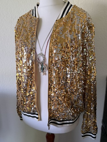 Gold silber wende pailletten - silber,