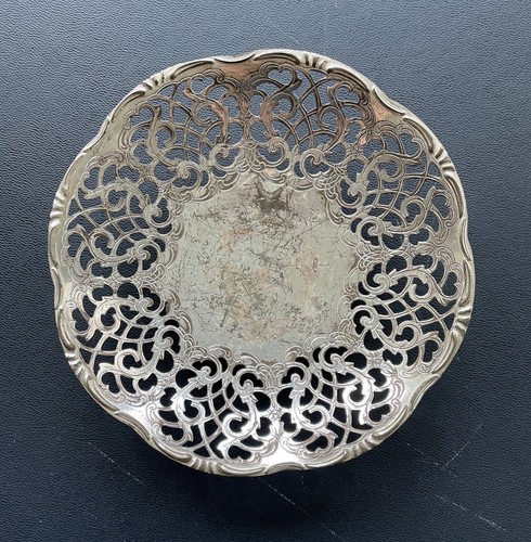 Vintage metall schmuck schale - metall,