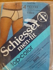 Schiesser Vintage Slip Unterhose Schlüpfer 60er, 70er J. Gr. 4, mit Eingriff