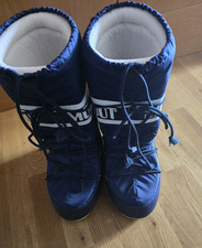 Moon Boot Snowboots Blau Weiß