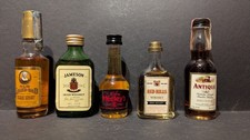 5x Miniaturflasche Whisky - Set Z236 Scotch Irish American Whiskey minibottle ?