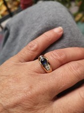 750 Goldring mit SAPHIR