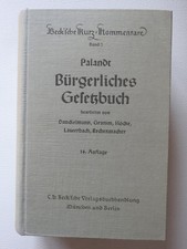 Palandt BGB 14.Auflage 1955 RARITÄT