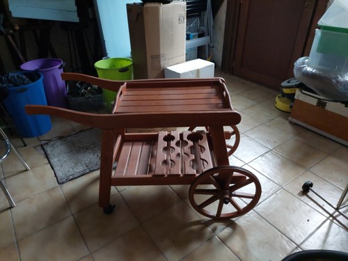 Servierwagen holz vollholz - holz,,
