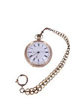 Taschenuhr Central Second Chronograph 55mm Gold