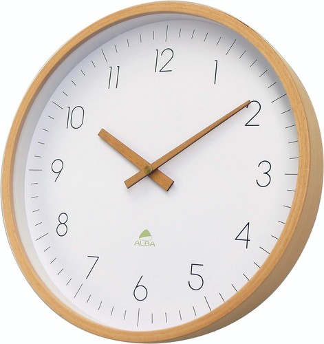 Wanduhr buche glas helles - buche/glas,,
