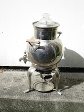 Alter dekorativer Samowar 1,5 Liter, silber, elektrisch, Höhe ca. 35 cm