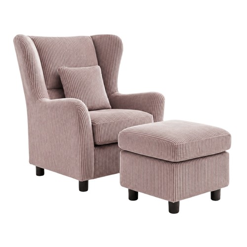 Ohrensessel mit hocker - ohrensessel,