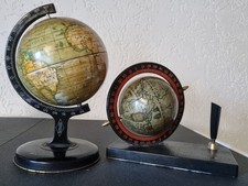 alter Globus Blech, reliable Series Made in England + Globus mi Stifthalter, alt