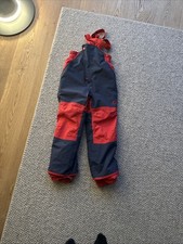 Finkid Schnee-Latzhose 130/140  blau/rot