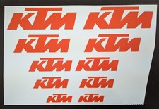 Motorcycle decal set ktm - motorcycle,