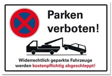 Parken verboten Schild