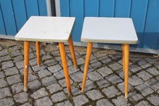 2x Sitzhocker DDR Küchenhocker Hocker Blumenbank Sprelacart Vintage original