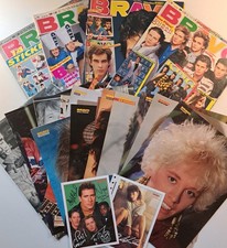 Vier kultige Bravo Hefte + Poster + Autogrammkarten für die 80er Jahre Party