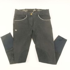 Spooks Kniebesatz-Reithose m. Details, blau, Gr. S, guter Zustand