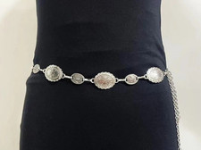 Bauch Kette Damen in Silber.