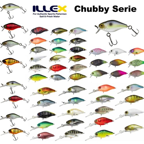 Illex chubby 38f wobbler 8cm - chubby, 3,8cm