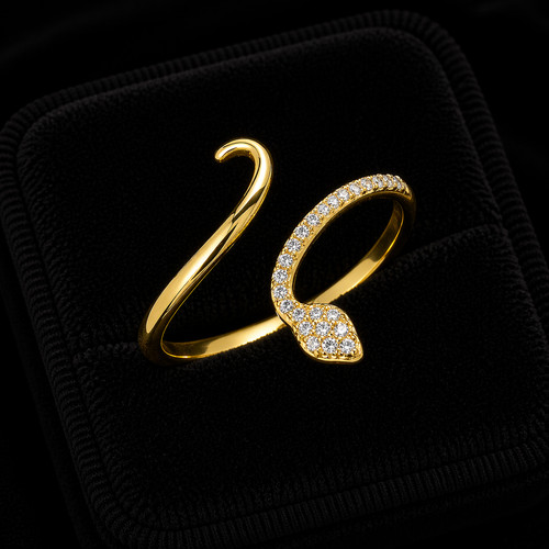 Edelstein schlangenring kt - edelstein, 9