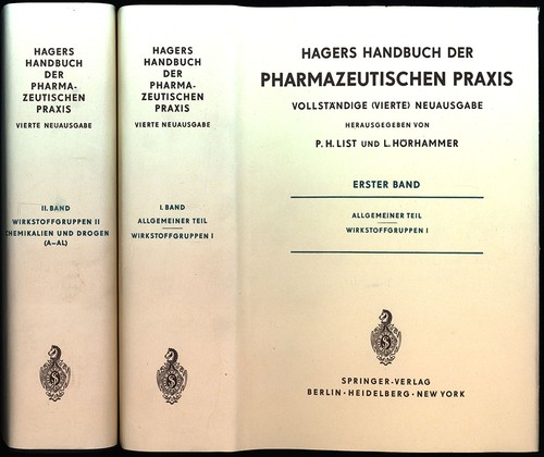 List hagers handbuch der - hagers,