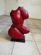 Skulptur Figur Rot Handarbeit