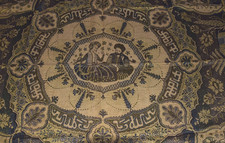 Antike Tischdecke Webmuster