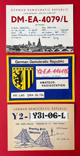 Ddr qsl radio - 3, x