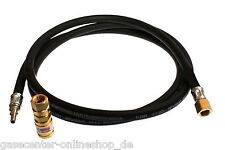 Schutzgasschlauch 2 Meter inkl. Schellkupplung Argon Corgon Schweißgas Schlauch
