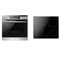 Amica EHCX 933 600 E Einbauherd-Set mit Glaskeramikkochfeld, 60 cm breit, 77L, v