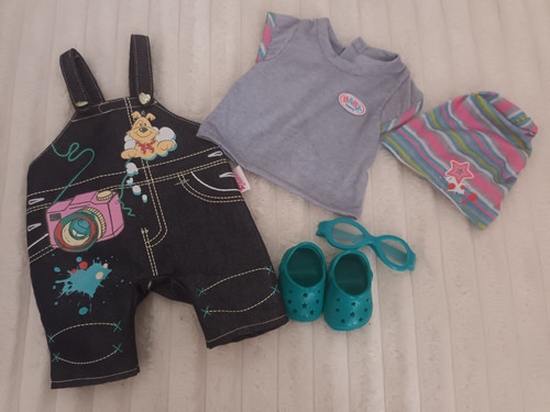 Baby born outfit - born, latzhose