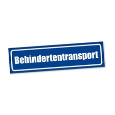 Behindertentransport Magnetschild Auto Fahrdienst Magnetfolie Geschenkidee