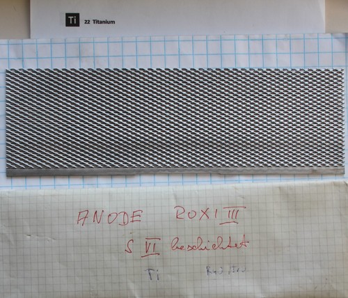 Beschichtet titan metall - titan, anode