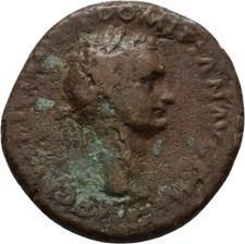 Rom Domitian As Bronze 27 mm/ 9,8 g Original Münze #LHT100