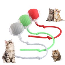 3x Smart Elektrisch Katzenspielball Automatisch Interaktives Spielzeug Katzen DE