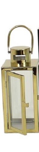 Laterne windlicht metall - metall, gold