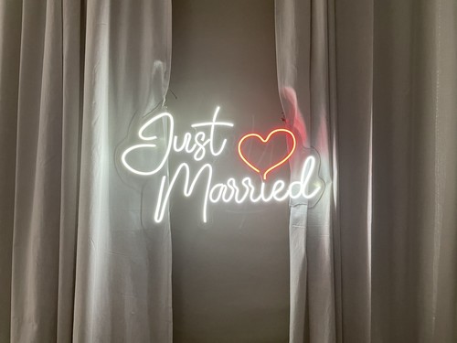 Just married licht led - married,