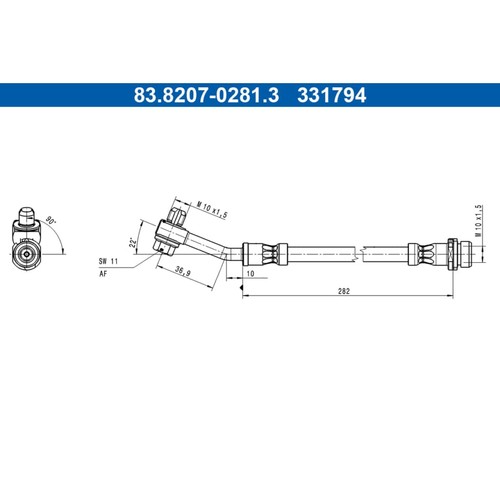 Bremsschlauch ate - bremsschlauch,