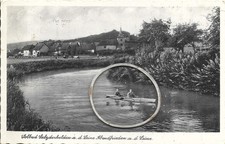 Salzderhelden (Einbeck) Paddelboot auf der Leine 1942