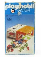 PLAYMOBIL 3249 Wohnwagen Camper in OVP Klicky Box 1977 Camping Zubehör für Auto