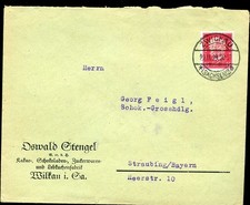 124577) DR Blg mit Perfin /