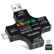 USB Strommessgerät 2-in-1 Digital Multimeter Kapazitäts- und Leistungsmesser