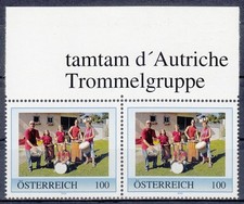 PM 8017917 tamtam d'Autriche Trommelgruppe - Oberrandpaar mit Text